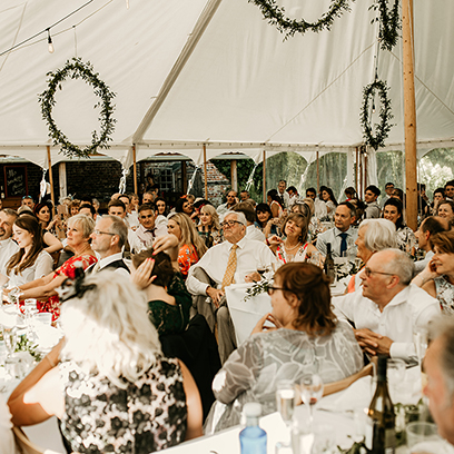 Wedding Speeches at the Walled Garden